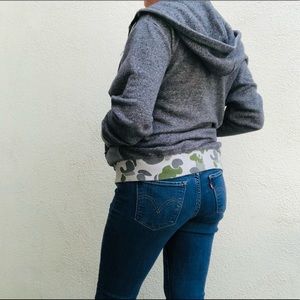 dark grey camouflaged unisex comfortable hoodie!